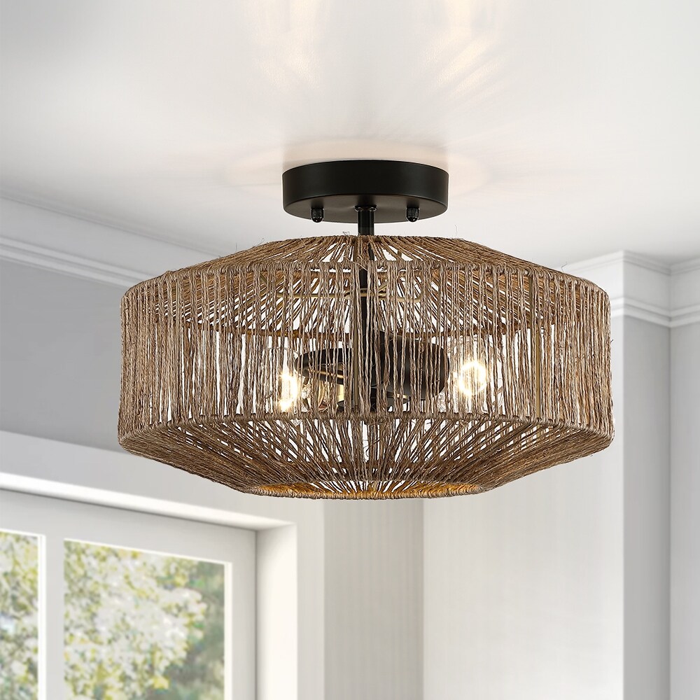 Bohemian & Eclectic Semi-Flush Mount Ceiling Lights - Bed Bath & Beyond